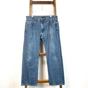 Levi’s 559 Distressed Relaxed Straight Fit Medium Blue Jeans Size 38 x 32